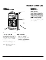 Preview for 3 page of Comfort Glow CGN10LA Owner'S Operation And Installation Manual