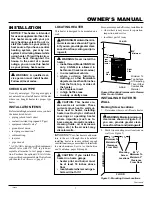 Preview for 7 page of Comfort Glow CGN10LA Owner'S Operation And Installation Manual