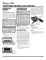 Preview for 12 page of Comfort Glow CGN10LA Owner'S Operation And Installation Manual