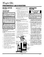 Preview for 10 page of Comfort Glow CGP10LA Owner'S Operation And Installation Manual