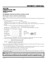 Preview for 5 page of Comfort Glow CGP20TB Owner'S Operation And Installation Manual