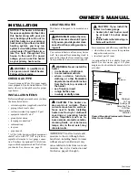 Preview for 7 page of Comfort Glow CGP20TB Owner'S Operation And Installation Manual