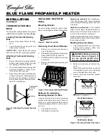 Preview for 8 page of Comfort Glow CGP20TB Owner'S Operation And Installation Manual