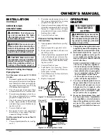 Preview for 11 page of Comfort Glow CGP20TB Owner'S Operation And Installation Manual