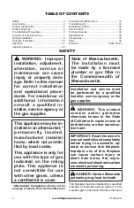 Preview for 2 page of Comfort Glow CHDV32NR Owner'S Operation And Installation Manual