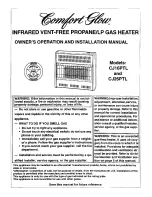 Comfort Glow CJ16PTL Installation Manual preview