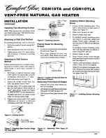 Предварительный просмотр 8 страницы Comfort Glow Comfort Glow CGN10TA Owner'S Operation And Installation Manual