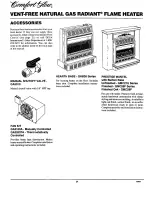 Предварительный просмотр 24 страницы Comfort Glow Comfort Glow RFN28TC Owner'S Operation And Installation Manual