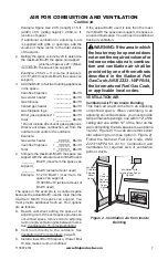 Preview for 7 page of Comfort Glow CRL2718NA Owner'S Operation And Installation Manual