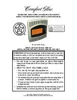 Preview for 1 page of Comfort Glow CRN18 Safety Information And Installation Manual