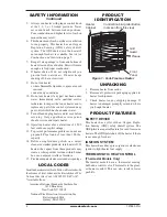 Preview for 4 page of Comfort Glow CRN18 Safety Information And Installation Manual