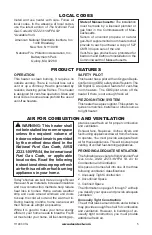 Preview for 5 page of Comfort Glow CSBNT Owner'S Operation And Installation Manual