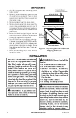 Preview for 8 page of Comfort Glow CSBNT Owner'S Operation And Installation Manual