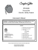 Comfort Glow EFH1820 Homeowner'S Manual preview