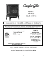 Preview for 10 page of Comfort Glow ES4830 Installation Instructions And Homeowner'S Manual