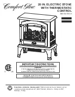 Preview for 1 page of Comfort Glow ES5140 Important Instructions Manual