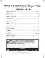 Preview for 2 page of Comfort Glow GCH480 and User'S Manual And Operating Instructions