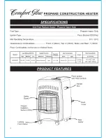 Preview for 5 page of Comfort Glow GCH480 and User'S Manual And Operating Instructions