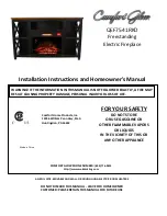 Comfort Glow QEF7541RKD Installation Instructions And Homeowner'S Manual preview