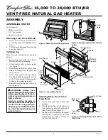 Preview for 4 page of Comfort Glow RADIANT FLAME RFN28TD Owner'S Operation And Installation Manual