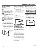 Preview for 9 page of Comfort Glow RADIANT FLAME RFN28TD Owner'S Operation And Installation Manual