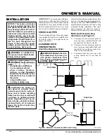 Preview for 7 page of Comfort Glow S26PT Owner'S Operation And Installation Manual