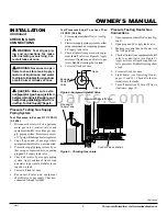 Preview for 9 page of Comfort Glow S26PT Owner'S Operation And Installation Manual