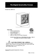 Preview for 1 page of Comfort Home Products BDISC6 Manual