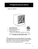 Preview for 13 page of Comfort Home Products BDISC6 Manual