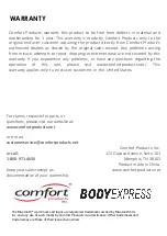 Preview for 14 page of Comfort Products BODYEXPRESS TL-VIBE0101 User Manual