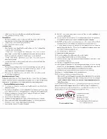 Предварительный просмотр 2 страницы Comfort Products RELAXZEN Operating Manual