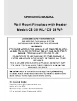 Preview for 1 page of Comfort Smart CS-35-WL Operating Manual