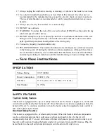 Preview for 3 page of Comfort Zone CZ2022B Owner'S Manual