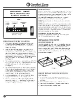 Предварительный просмотр 4 страницы Comfort Zone CZ260ER Series Manual