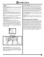 Предварительный просмотр 3 страницы Comfort Zone CZ40E Series Manual