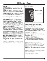 Preview for 3 page of Comfort Zone CZ470 Series Quick Start Manual