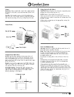 Preview for 3 page of Comfort Zone CZAC10BL Owner'S Manual