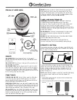 Предварительный просмотр 3 страницы Comfort Zone CZHV82T Series Quick Start Manual