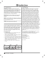 Preview for 4 page of Comfort Zone CZST161BTE Owner'S Manual