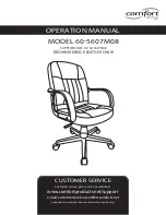 Предварительный просмотр 1 страницы Comfort 60-5607M08 Operation Manual