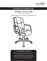 Preview for 1 page of Comfort 60-681408 Operation Manual