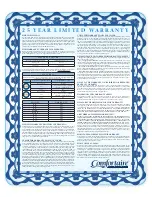 Preview for 7 page of Comfortaire U11 HARMONY Owner'S Manual