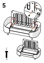 Предварительный просмотр 8 страницы COMFORTBABY Ellipse SoftDream 6in1 Assembly Instructions Manual