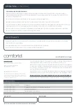 Preview for 5 page of comfortel 5670 Owner'S Manual