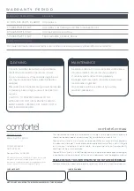 Preview for 4 page of comfortel 6195 Owner'S Manual