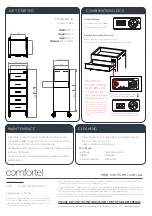 Preview for 2 page of comfortel 7018 Owner'S Manual