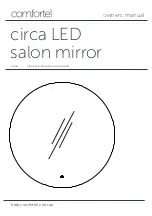 comfortel CIRCA LED ROUND SALON MIRROR Owner'S Manual preview