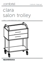 comfortel Clara Salon Trolley 7026 Owner'S Manual preview