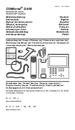 comfortel D-600 Instructions Manual предпросмотр