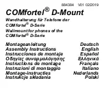 comfortel D-Mount Assembly Instructions Manual предпросмотр